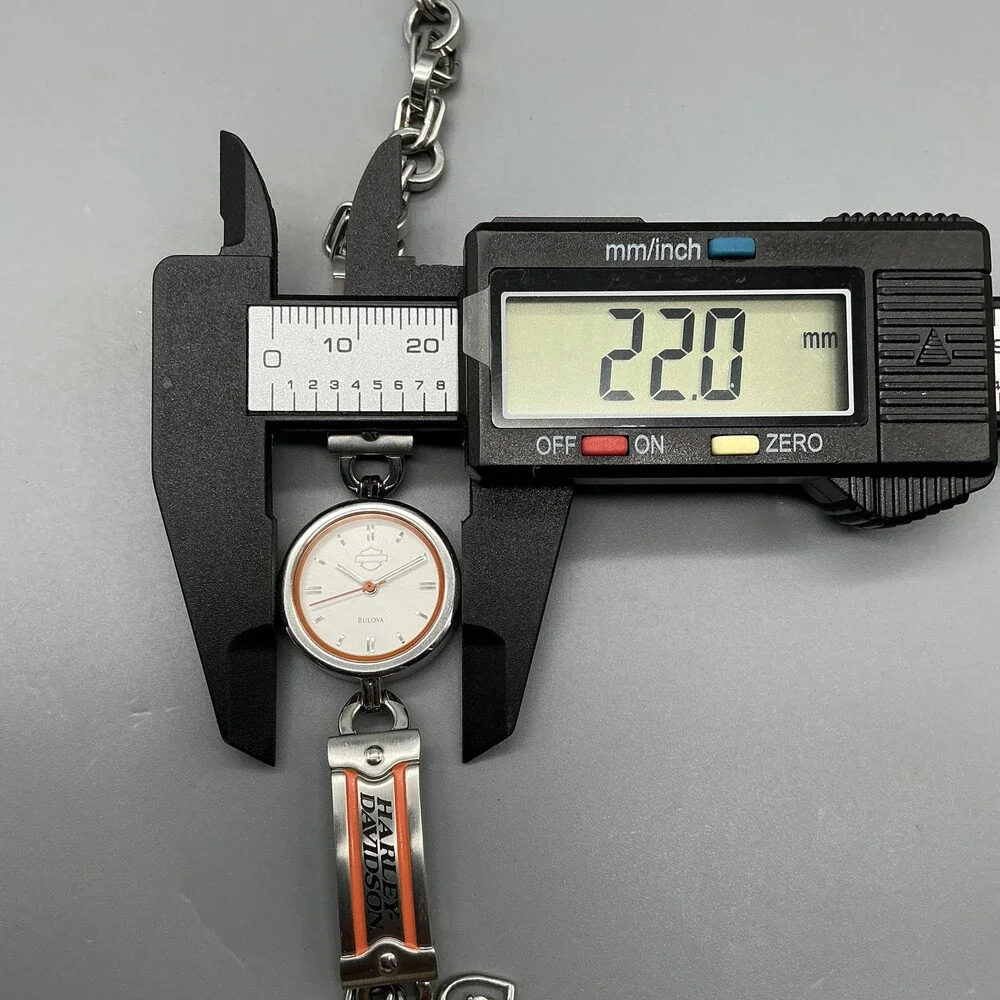Bulova Harley-Davidson Womens Watch 22mm 76L035 Steel Bracelet New Battery 7.5
